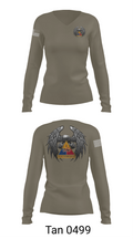 1AD CAB 62744010 Women's Long Sleeve V-neck Shirt - 77