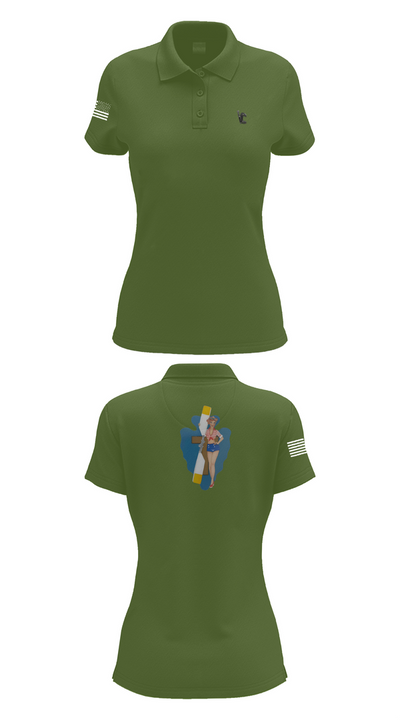 B Co 1/114th Maintenance 9686057 Women's Short Sleeve Performance Polo  - 55