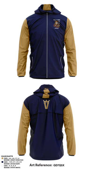 Valley Kings 11609038 Windbreaker - 2