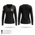 Kenner Police Women's Long Sleeve V-neck Shirt - 1