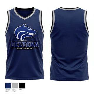 Mens Basketball Jersey, Deltona Wolves, Men's Basketball, Teamtime, Team time, sublimation, custom sports apparel, team uniforms, spirit wear, spiritwear, sports uniforms, custom shirts, team store, custom team store, fundraiser sports, apparel fundraiser