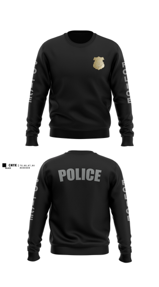 Crew Neck Sweatshirt, Street Crimes, Police, Teamtime, Team time, sublimation, custom sports apparel, team uniforms, spirit wear, spiritwear, sports uniforms, custom shirts, team store, custom team store, fundraiser sports, apparel fundraiser