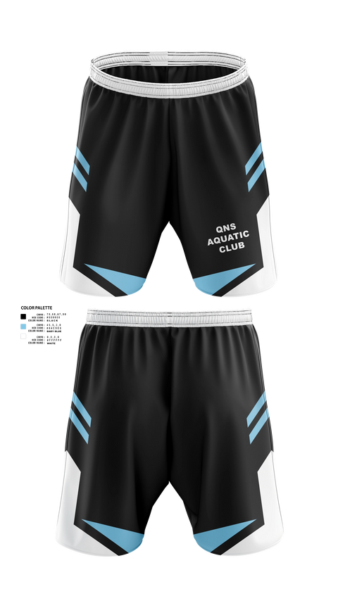 Athletic Shorts With Pockets, QNS Aquatic Club, Swimming, Teamtime, Team time, sublimation, custom sports apparel, team uniforms, spirit wear, spiritwear, sports uniforms, custom shirts, team store, custom team store, fundraiser sports, apparel fundraiser