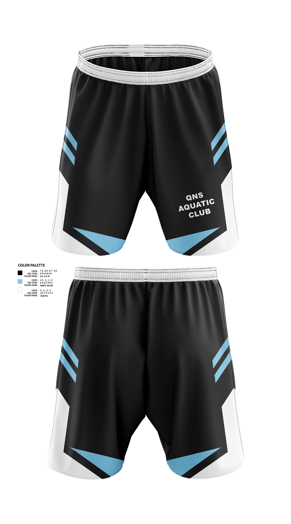 Athletic Shorts With Pockets, QNS Aquatic Club, Swimming, Teamtime, Team time, sublimation, custom sports apparel, team uniforms, spirit wear, spiritwear, sports uniforms, custom shirts, team store, custom team store, fundraiser sports, apparel fundraiser