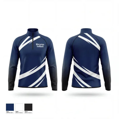 Quarter Zip Jacket, Moravian Softball, Softball, Teamtime, Team time, sublimation, custom sports apparel, team uniforms, spirit wear, spiritwear, sports uniforms, custom shirts, team store, custom team store, fundraiser sports, apparel fundraiser