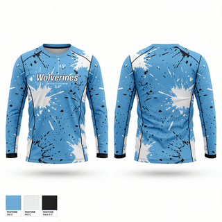 Long Sleeve Performance Shirt, Wolverines, Baseball, Teamtime, Team time, sublimation, custom sports apparel, team uniforms, spirit wear, spiritwear, sports uniforms, custom shirts, team store, custom team store, fundraiser sports, apparel fundraiser
