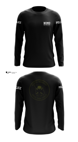 Long Sleeve Performance Shirt, North Missouri Drug Task Force, Police, Teamtime, Team time, sublimation, custom sports apparel, team uniforms, spirit wear, spiritwear, sports uniforms, custom shirts, team store, custom team store, fundraiser sports, apparel fundraiser