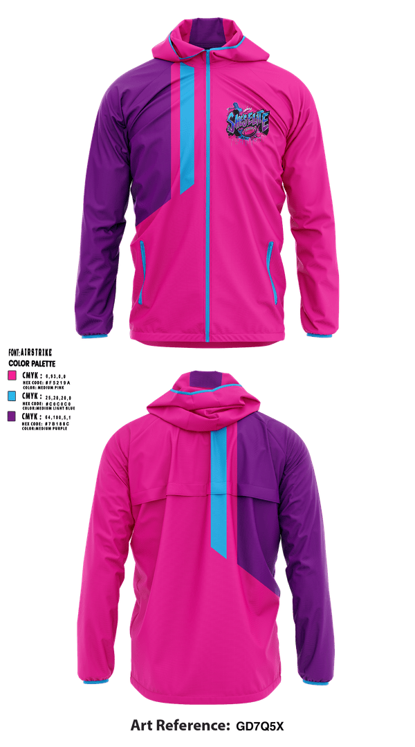 Windbreaker, She’s Elite, , Teamtime, Team time, sublimation, custom sports apparel, team uniforms, spirit wear, spiritwear, sports uniforms, custom shirts, team store, custom team store, fundraiser sports, apparel fundraiser