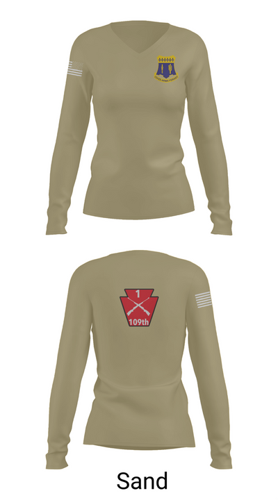 A co 1/109 75312716 Women's Long Sleeve V-neck Shirt - 92