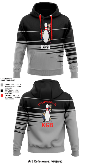 Hoodie, KGB, Bowling, Teamtime, Team time, sublimation, custom sports apparel, team uniforms, spirit wear, spiritwear, sports uniforms, custom shirts, team store, custom team store, fundraiser sports, apparel fundraiser