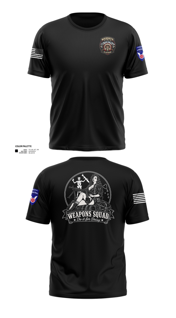 Warpath PLT Weapons Squad Old School Cotton Feel Shirt - 21