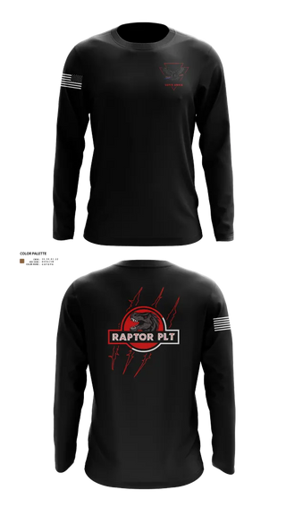 Long Sleeve Performance Shirt, Raptor Platoon, 4-9 CAV, , Teamtime, Team time, sublimation, custom sports apparel, team uniforms, spirit wear, spiritwear, sports uniforms, custom shirts, team store, custom team store, fundraiser sports, apparel fundraiser