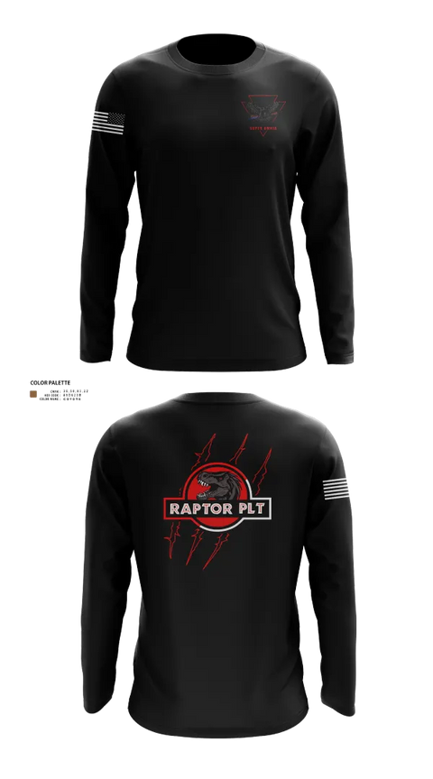 Long Sleeve Performance Shirt, Raptor Platoon, 4-9 CAV, , Teamtime, Team time, sublimation, custom sports apparel, team uniforms, spirit wear, spiritwear, sports uniforms, custom shirts, team store, custom team store, fundraiser sports, apparel fundraiser
