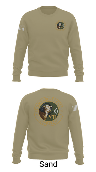Crew Neck Sweatshirt, TCSO DISPATCH, , Teamtime, Team time, sublimation, custom sports apparel, team uniforms, spirit wear, spiritwear, sports uniforms, custom shirts, team store, custom team store, fundraiser sports, apparel fundraiser