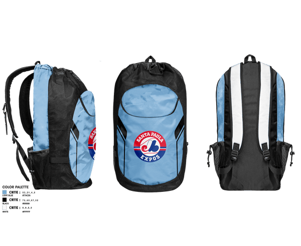 Gear Bag, Expos, Baseball, Teamtime, Team time, sublimation, custom sports apparel, team uniforms, spirit wear, spiritwear, sports uniforms, custom shirts, team store, custom team store, fundraiser sports, apparel fundraiser