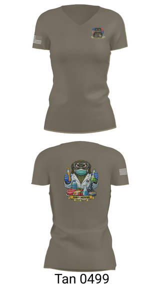 Womens Short Sleeve Vneck Shirt, 106th MDVSS, Army, Teamtime, Team time, sublimation, custom sports apparel, team uniforms, spirit wear, spiritwear, sports uniforms, custom shirts, team store, custom team store, fundraiser sports, apparel fundraiser