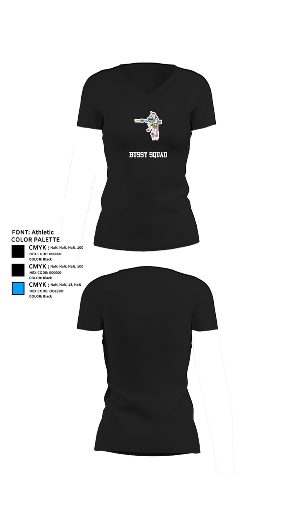 Womens Short Sleeve Vneck Shirt, Bussy Squad, , Teamtime, Team time, sublimation, custom sports apparel, team uniforms, spirit wear, spiritwear, sports uniforms, custom shirts, team store, custom team store, fundraiser sports, apparel fundraiser