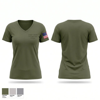 Womens Short Sleeve Vneck Shirt, David Wade Correctional Center, Police, Teamtime, Team time, sublimation, custom sports apparel, team uniforms, spirit wear, spiritwear, sports uniforms, custom shirts, team store, custom team store, fundraiser sports, apparel fundraiser