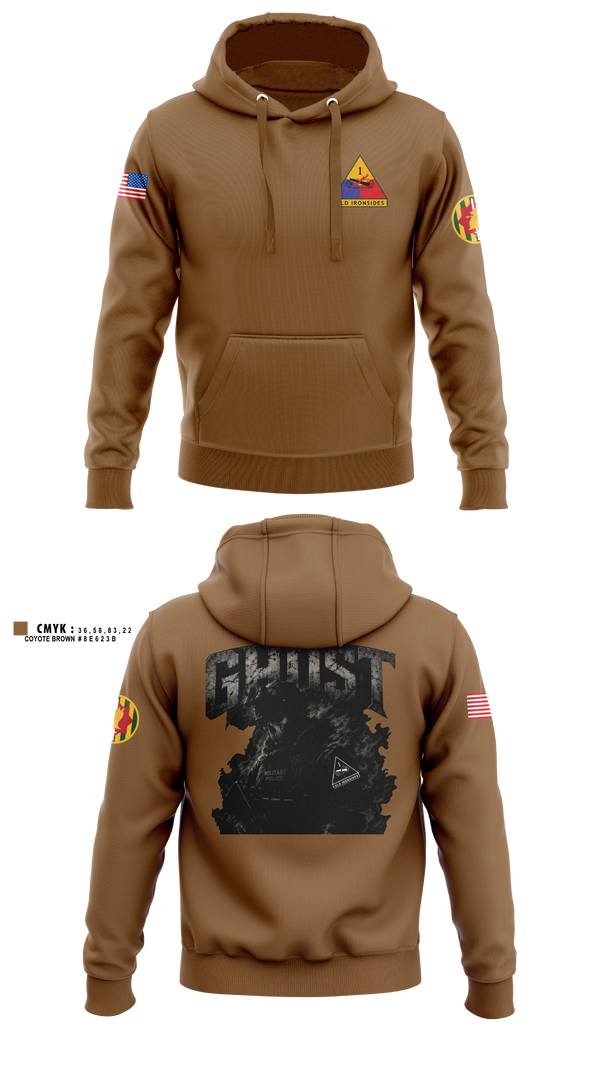 Hoodie, 2ND PLT Ghosts, Army, Teamtime, Team time, sublimation, custom sports apparel, team uniforms, spirit wear, spiritwear, sports uniforms, custom shirts, team store, custom team store, fundraiser sports, apparel fundraiser