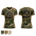 Camel kids 2026 Women's Short Sleeve V-neck Shirt - 1