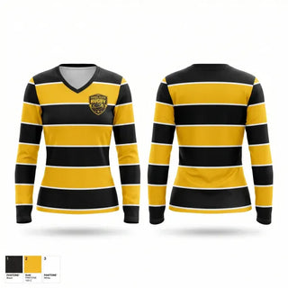 Womens Long Sleeve Vneck Shirt, CB United RFC, Rugby, Teamtime, Team time, sublimation, custom sports apparel, team uniforms, spirit wear, spiritwear, sports uniforms, custom shirts, team store, custom team store, fundraiser sports, apparel fundraiser