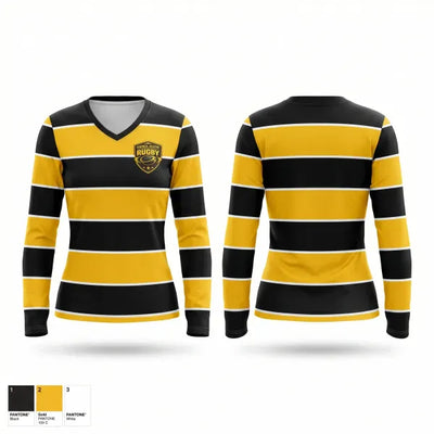 CB United RFC 63286031 Women's Long Sleeve V-neck Shirt - 1