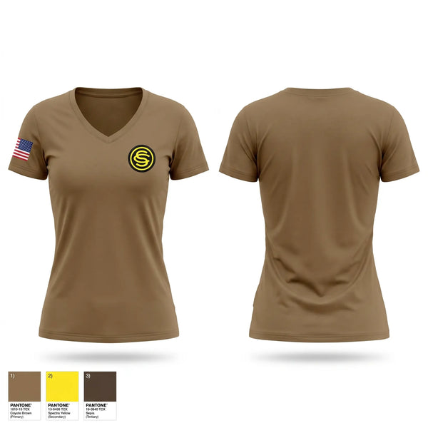 Womens Short Sleeve Vneck Shirt, 1/169 OCS, Army, Teamtime, Team time, sublimation, custom sports apparel, team uniforms, spirit wear, spiritwear, sports uniforms, custom shirts, team store, custom team store, fundraiser sports, apparel fundraiser