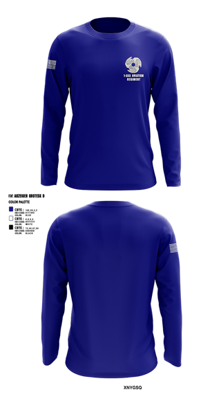 Long Sleeve Performance Shirt, 1-222 Aviaition Regiment, Army, Teamtime, Team time, sublimation, custom sports apparel, team uniforms, spirit wear, spiritwear, sports uniforms, custom shirts, team store, custom team store, fundraiser sports, apparel fundraiser