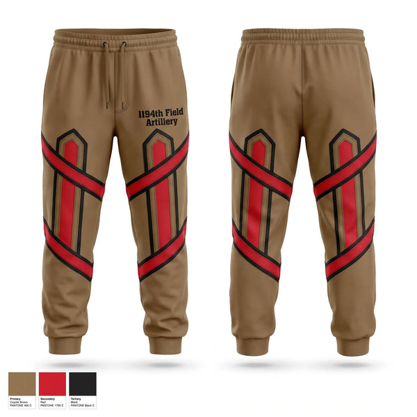 Sweatpants, 1-194th Field Artillery, Army, Teamtime, Team time, sublimation, custom sports apparel, team uniforms, spirit wear, spiritwear, sports uniforms, custom shirts, team store, custom team store, fundraiser sports, apparel fundraiser