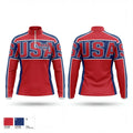 USA Softball of Alaska 90833867 Quarter Zip Jacket - 1