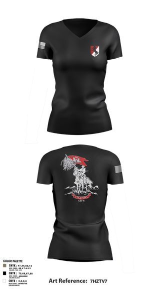 Womens Short Sleeve Vneck Shirt, 58th CEC-A, Army, Teamtime, Team time, sublimation, custom sports apparel, team uniforms, spirit wear, spiritwear, sports uniforms, custom shirts, team store, custom team store, fundraiser sports, apparel fundraiser