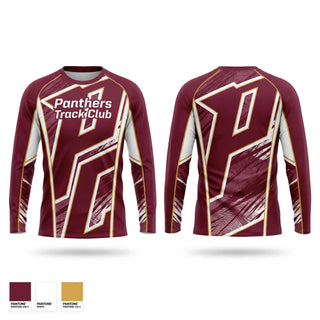 Long Sleeve Performance Shirt, Panthers Track Club, Track & Field, Teamtime, Team time, sublimation, custom sports apparel, team uniforms, spirit wear, spiritwear, sports uniforms, custom shirts, team store, custom team store, fundraiser sports, apparel fundraiser