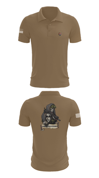 Short Sleeve Performance Polo, HHC 2-135th AVN REG, , Teamtime, Team time, sublimation, custom sports apparel, team uniforms, spirit wear, spiritwear, sports uniforms, custom shirts, team store, custom team store, fundraiser sports, apparel fundraiser