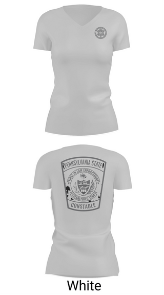 Womens Short Sleeve Vneck Shirt, Pennsylvania State Constable, Police, Teamtime, Team time, sublimation, custom sports apparel, team uniforms, spirit wear, spiritwear, sports uniforms, custom shirts, team store, custom team store, fundraiser sports, apparel fundraiser