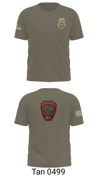 Old School Cotton Feel Shirt, Falls Church Fire Marshal, Fire Department, Teamtime, Team time, sublimation, custom sports apparel, team uniforms, spirit wear, spiritwear, sports uniforms, custom shirts, team store, custom team store, fundraiser sports, apparel fundraiser
