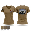 735th AMS Women's Short Sleeve V-neck Shirt - 1
