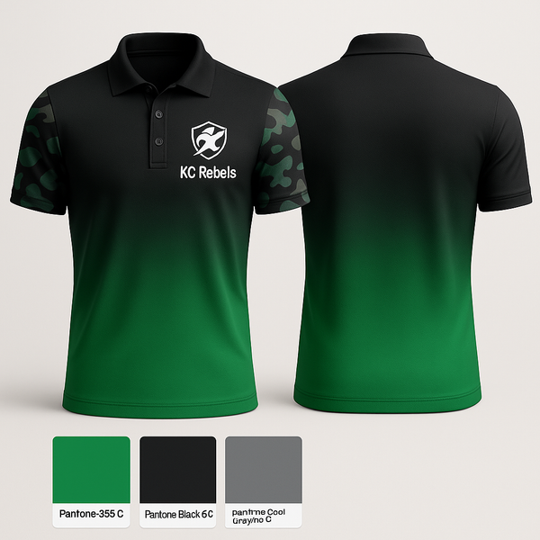 Short Sleeve Performance Polo, Kc Rebels, Track & Field, Teamtime, Team time, sublimation, custom sports apparel, team uniforms, spirit wear, spiritwear, sports uniforms, custom shirts, team store, custom team store, fundraiser sports, apparel fundraiser