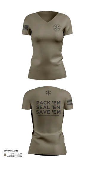 Womens Short Sleeve Vneck Shirt, LMPD HSO TRT, Police, Teamtime, Team time, sublimation, custom sports apparel, team uniforms, spirit wear, spiritwear, sports uniforms, custom shirts, team store, custom team store, fundraiser sports, apparel fundraiser