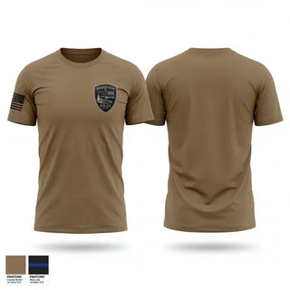 Old School Cotton Feel Shirt, Broken Bow Police Department (Oklahoma), Police, Teamtime, Team time, sublimation, custom sports apparel, team uniforms, spirit wear, spiritwear, sports uniforms, custom shirts, team store, custom team store, fundraiser sports, apparel fundraiser