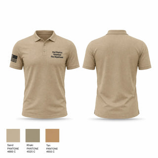 Short Sleeve Performance Polo, 2nd District Volunteer Fire Department, Fire Department, Teamtime, Team time, sublimation, custom sports apparel, team uniforms, spirit wear, spiritwear, sports uniforms, custom shirts, team store, custom team store, fundraiser sports, apparel fundraiser