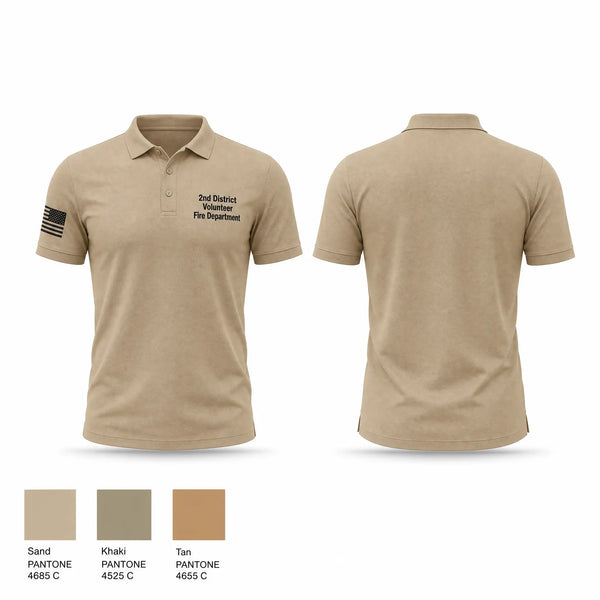 Short Sleeve Performance Polo, 2nd District Volunteer Fire Department, Fire Department, Teamtime, Team time, sublimation, custom sports apparel, team uniforms, spirit wear, spiritwear, sports uniforms, custom shirts, team store, custom team store, fundraiser sports, apparel fundraiser