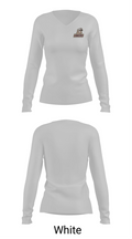 Pymatuning Valley Lakers 25226267 Women's Long Sleeve V-neck Shirt - 16