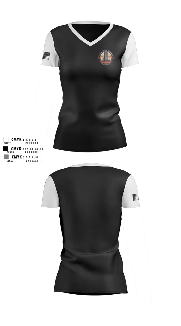 Womens Short Sleeve Vneck Shirt, SFD Training, Fire Department, Teamtime, Team time, sublimation, custom sports apparel, team uniforms, spirit wear, spiritwear, sports uniforms, custom shirts, team store, custom team store, fundraiser sports, apparel fundraiser
