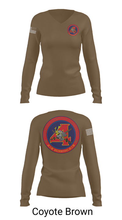 Combat Logistics Battalion 4 46395084 Women's Long Sleeve V-neck Shirt - 17