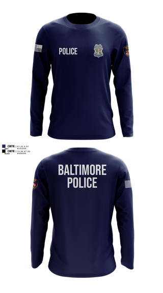 Long Sleeve Performance Shirt, team name, Police, Teamtime, Team time, sublimation, custom sports apparel, team uniforms, spirit wear, spiritwear, sports uniforms, custom shirts, team store, custom team store, fundraiser sports, apparel fundraiser