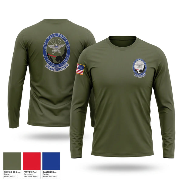 Long Sleeve Performance Shirt, Joint Task Force- 6, Marines, Teamtime, Team time, sublimation, custom sports apparel, team uniforms, spirit wear, spiritwear, sports uniforms, custom shirts, team store, custom team store, fundraiser sports, apparel fundraiser