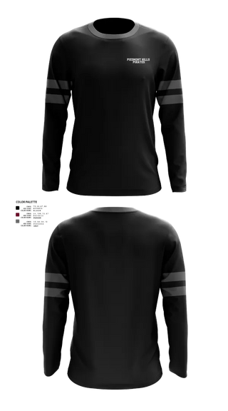 Long Sleeve Performance Shirt, Piedmont Hills Pirates, Baseball, Teamtime, Team time, sublimation, custom sports apparel, team uniforms, spirit wear, spiritwear, sports uniforms, custom shirts, team store, custom team store, fundraiser sports, apparel fundraiser