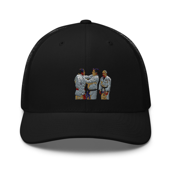 Gracie JiuJitsu Athens 70978792 Retro Trucker Hat | Yupoong 6606
