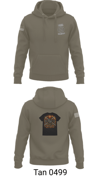 Hoodie, Lucas Volunteer Fire Department, Fire Department, Teamtime, Team time, sublimation, custom sports apparel, team uniforms, spirit wear, spiritwear, sports uniforms, custom shirts, team store, custom team store, fundraiser sports, apparel fundraiser