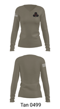 Red currahee 4374170 Women's Long Sleeve V-neck Shirt - 77